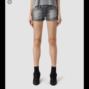AllSaints Biker Shorts/Grey
